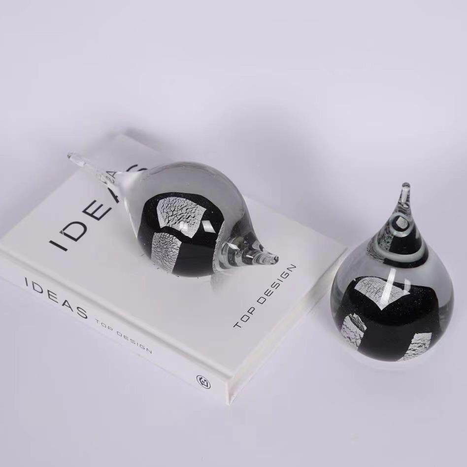 现面代简客约琉璃滴摆件样板房水售无品牌/楼处厅艺术家居桌软装