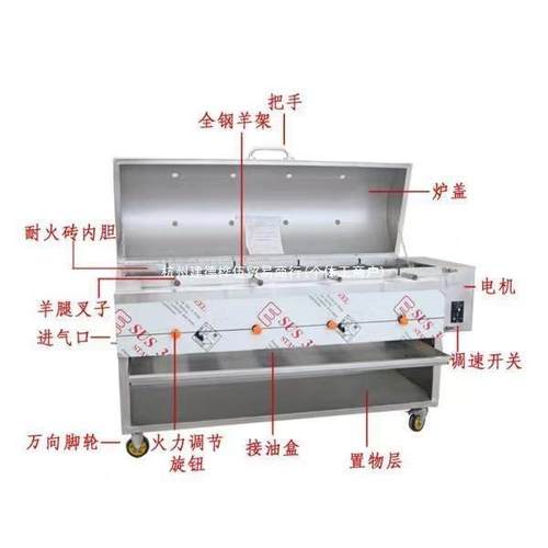 商用全自动转烤羊羊QXS羊腿排木炭烤羊翻烤鸡专全用炉子新款多功
