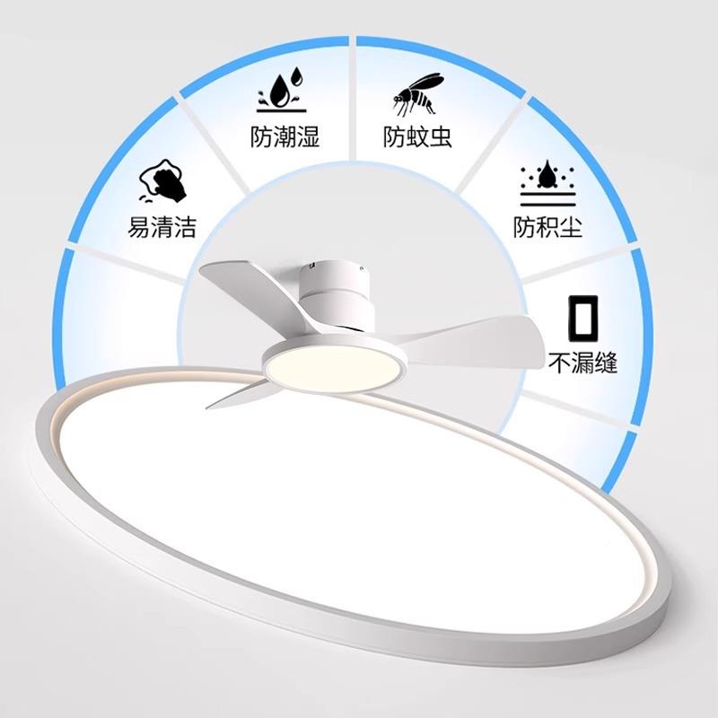 卧室风扇灯2台0道24新款餐厅小S型吊扇家静音过玄关阳吸顶吊扇用