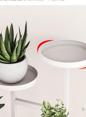 花架子物客厅落地式可移动阳托台植置物铁艺多层室内多肉花盆9660