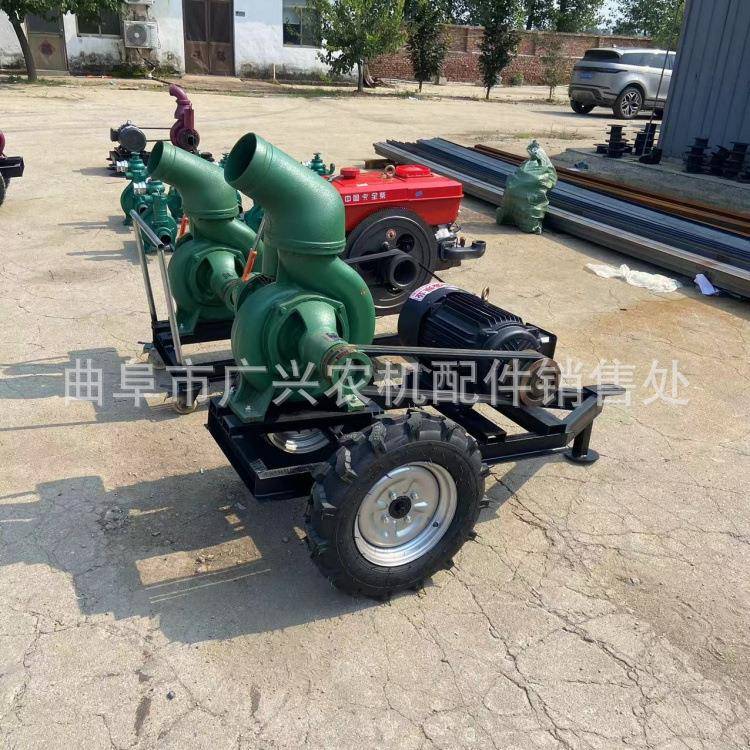 大6寸柴灌油排涝抽水泵扬程机20米电动水JIT泵580方家用溉水泵污