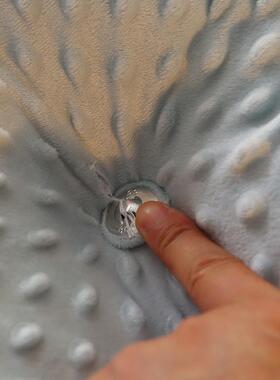 豆豆绒床头靠垫刺绣靠款公主风床头软包头枕榻米床PYV榻板靠背可