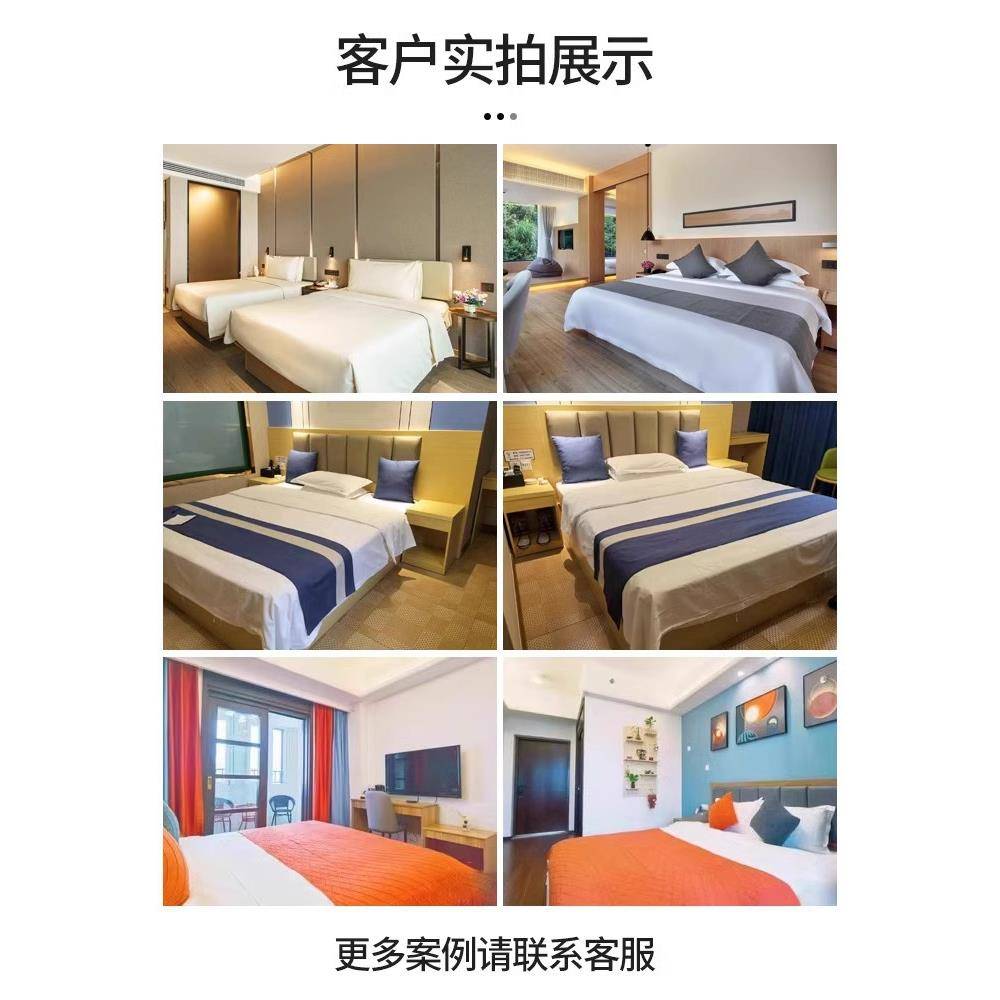 双宾馆床间民公寓单ZVY人床出租宿房床式单可酒店家具标间全套简