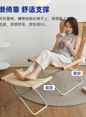 可躺椅折叠午休可坐躺阳折叠椅靠台客XX-THJL-厅家用带背午休椅懒