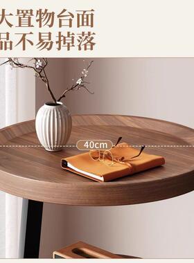 艺床架头柜家用卧室phPR7Kb8小型铁出租房用易小边几简置物柜子