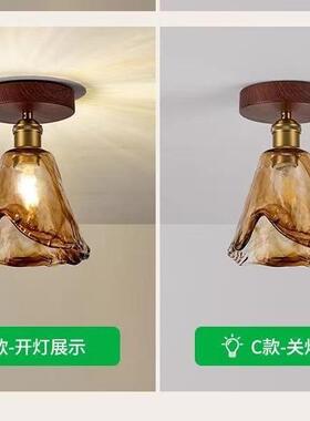 中式胡桃房顶户阳台客厅卧室走廊10240过道灯复古门新厅玄关色入