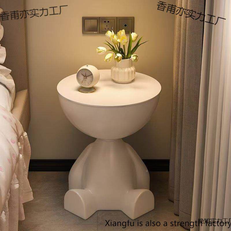 网红创意奶油风茶发几设计感平头几小63140户型边沙边几超窄床头