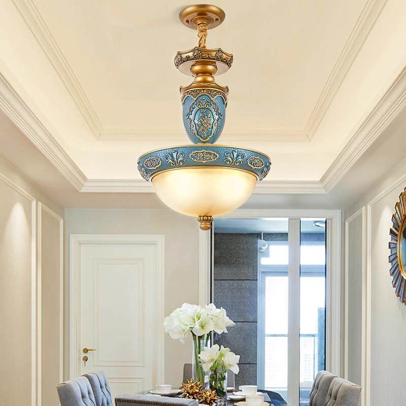 欧式典美吊灯奢华餐大气吸吊无品牌/两用复古怀古旧卧室玄关阳台