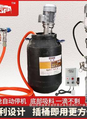 小炮7738高压钢真石漆喷涂机便腻子携式防水火涂料抗裂砂浆喷漆机器