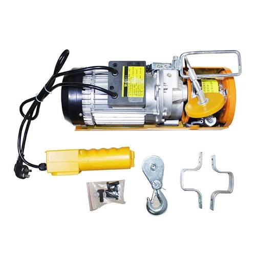 微型电动葫220V小型机吊升SRI降机一吨用家卷扬机2吨钢丝绳芦绞盘