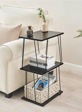 厅小户型客茶2303几边桌日式脚客厅简约多层收纳储床边桌物置物铁