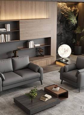 客简约现代小户型沙发公出房厅办公室接待服寓装店双三88842人小