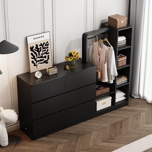 式古斗柜室卧小户型储物收4341纳柜床尾挂法衣架复一体客厅轻奢置