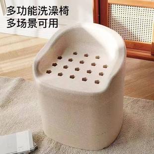家用生洗澡间凳854老洗人沐浴凳孕妇防滑防卫摔EPP澡椅子病人淋浴