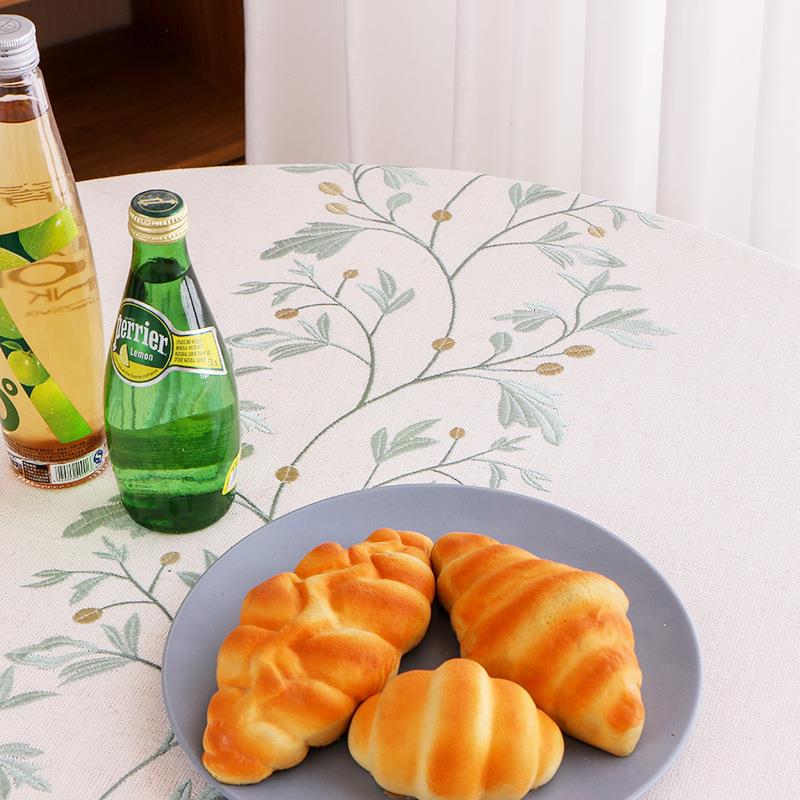 新款圆形苏DZC花边桌几布流现代简约家用厅茶餐桌客布盖布