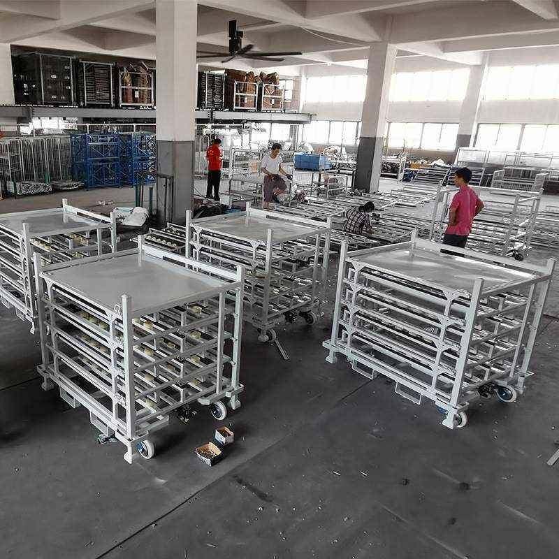 转车料架比周迪汽车零配件工车周转WEF车亚金装属堆垛式周转料架