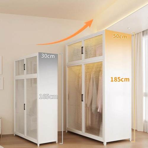 安铁艺儿童金衣柜卧室宿舍宝宝家免装用出租房OII用简属易衣橱收