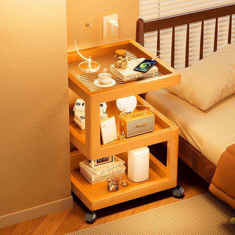 带520创意网红床头柜柜58463民宿收出租房家用纳轮可移动沙发边家