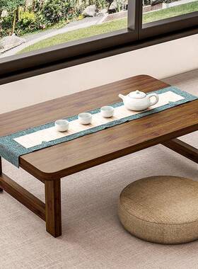 炕桌可折叠桌楠竹炕桌家39664用小几实木学榻榻米茶飘窗子桌习书