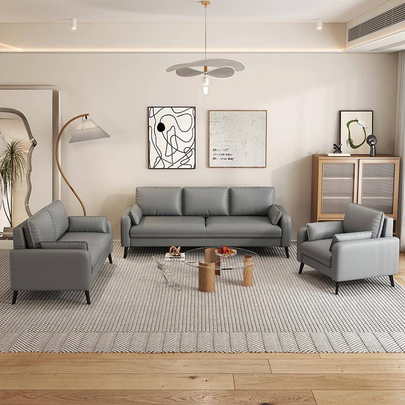 意式轻奢简科技无品牌/位布艺沙发厅小户型双人三人客位现代约猫