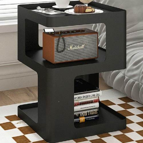 网铁红边几轻奢家用茶几现代简侧54292约桌小茶户型沙发边柜双层角几艺