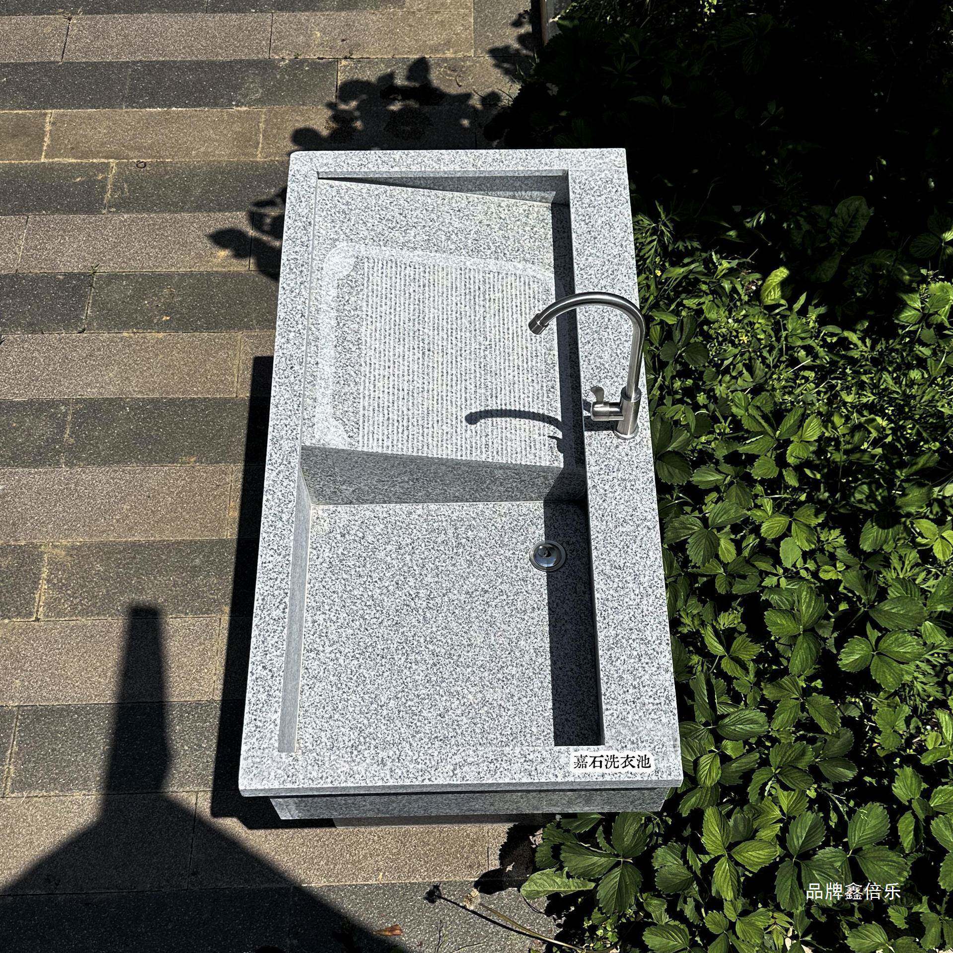 IXN庭洗衣池院带搓衣板室外衣院子水池水岗槽洗新品天然花岩洗池