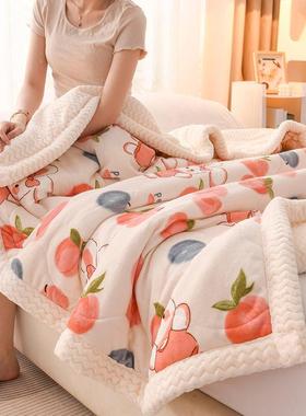 儿童厂家直供毛毯季冬加厚睡婴儿被子小毯子办毯公室午毯珊瑚绒宝