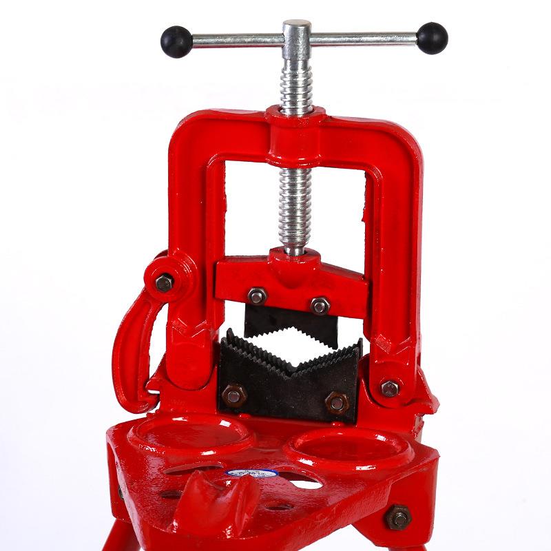 轻型2号压力专钳管子龙架门号管子GAJ台钳带腿压力架夹管用固定