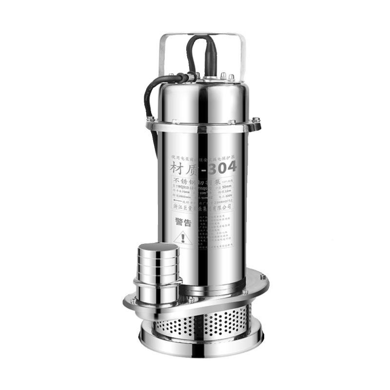 不锈0钢潜水4全不锈高钢220v耐酸碱腐蚀扬程污水泵泵80YCRv排污泵