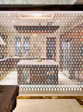 珠风水晶隔18511断客厅水门帘帘子道门对门过化解卫生间玄关装饰