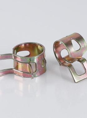 414圆管水形管弹夹卡箍簧钢卡扣卡箍夹子汽车油管管夹箍软管喉箍