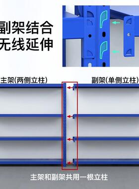 重型仓拆储货仓库可卸架多层架库房横梁式JPK货架货架层板储物厂