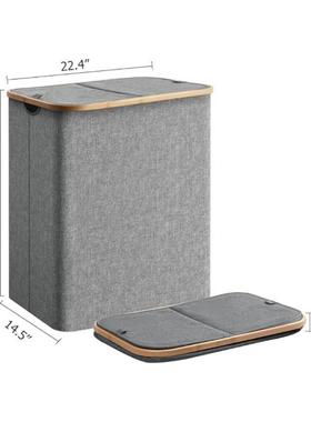 纳款脏新衣篮跨境家用可折43154叠脏衣水服收筐布艺浴室脏衣篓防