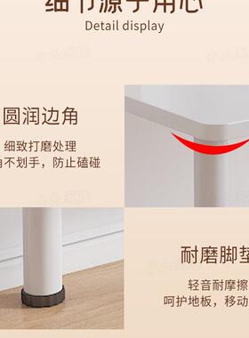 租桌子办写工作台卧室简易化妆桌出公屋67813长方形大白桌学生书字桌