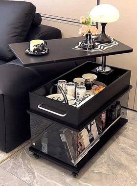 奢YG2m2hHf现代升边降可移轻动简茶几实木家用多功能折叠约小户型