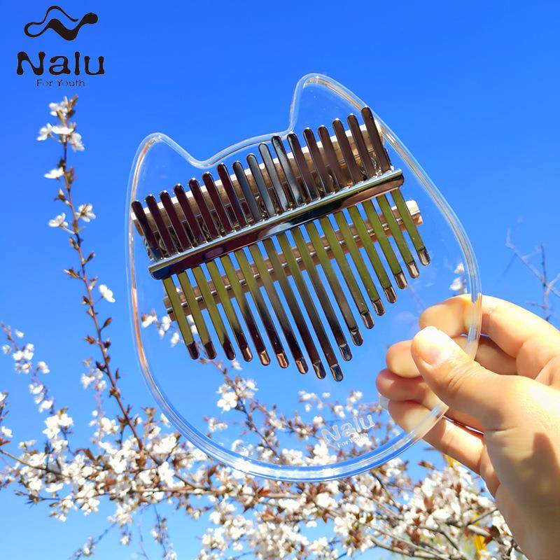 kiGRJmi拇指指琴水晶透明指迷你手琴卡林巴母琴初学者水晶乐器女