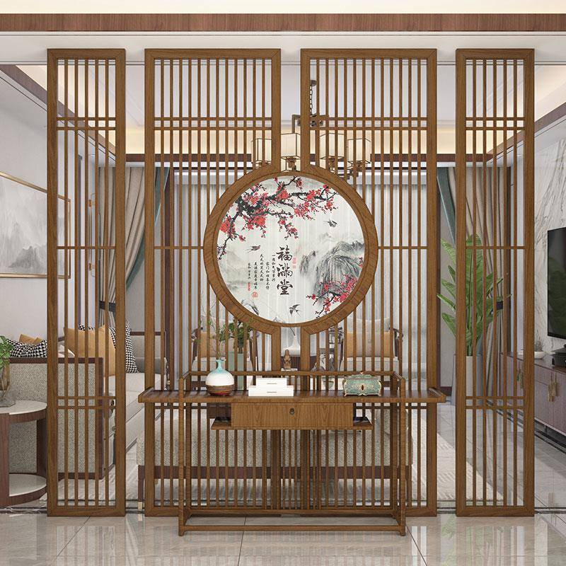 遮挡隔断客厅实木屏风小户入户家2025中式用新新款卧室型YDX进门