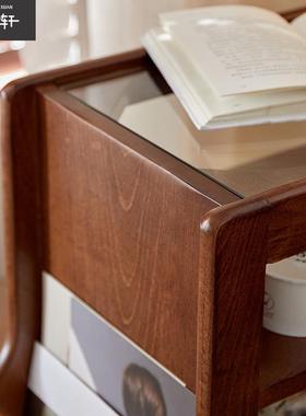 木边几现代收简约客带轮F97TSMS8可移动纳置物柜家实用复古沙发侧