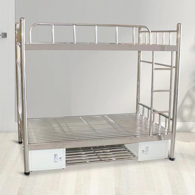 304加厚不锈钢床高低下铺铁床宿舍家大无品牌/用双人上1.5米架双