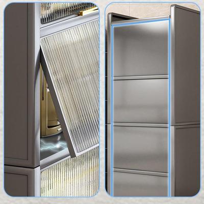 厨房置物架柜夹缝款餐落地多47044层收纳柜子多功储物能柜微波炉