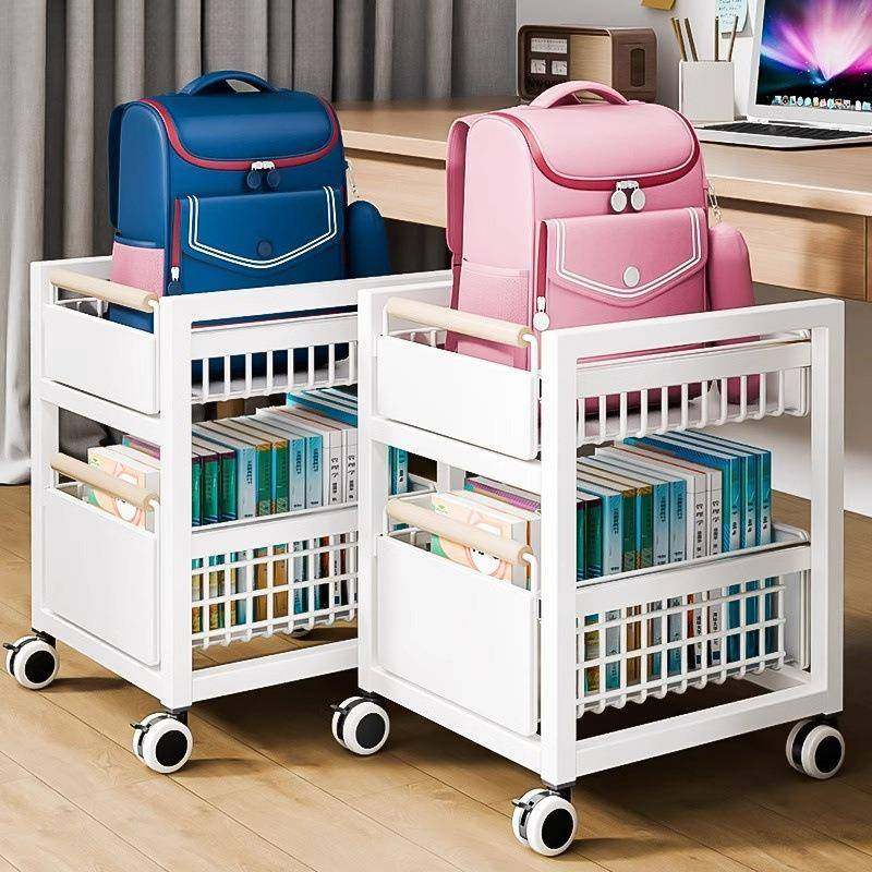 架书包置物架移家动用夹缝放7N7XRwiN可包小推车桌下带轮书本收纳,收纳整理,书桌收纳置物架,淘宝优惠券,粉丝福利购,淘宝优惠卷