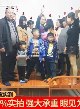 折叠发床两用双人家用40788临时木实午休活床动床单人沙简易竹椅