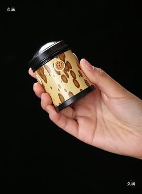 手竹制12464实心竹罐玉竹文玩把虫罐香囊竹工蛉盒蝈蝈手件葫芦虫