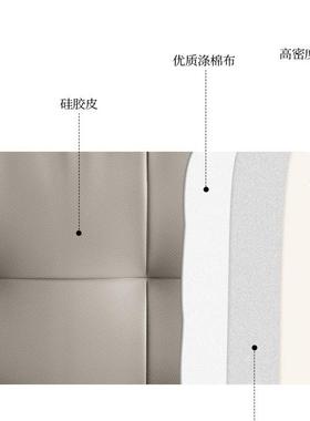 床头F986J59H靠垫榻米悬浮床靠背感垫软革包2025新款免洗皮榻大靠