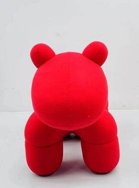 简约单人网休闲椅28150玻璃钢孩红小马椅子意小创椅极简布艺休闲