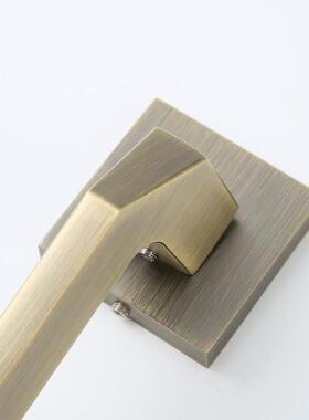 现货极简主义门锁意式静38916体音卧式手通用型卧室宿舍分执锁设