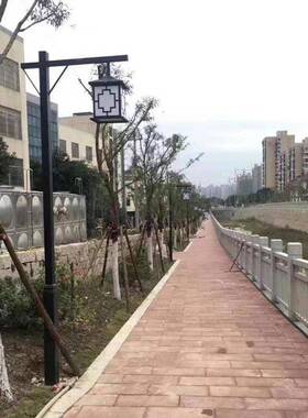 太阳能庭灯户外中仿古景观灯LQF花米园院别墅景式区广场双头照明