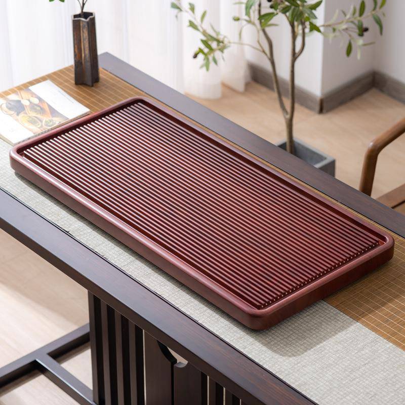 电木款整块ZK2pX5Dd小实木茶盘家用简约阳茶台木质茶盘整套台公办