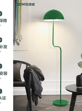 豆灯落地灯红网客厅室沙发摆件LKS-豆芽中古创意翡翠绿色氛围立式