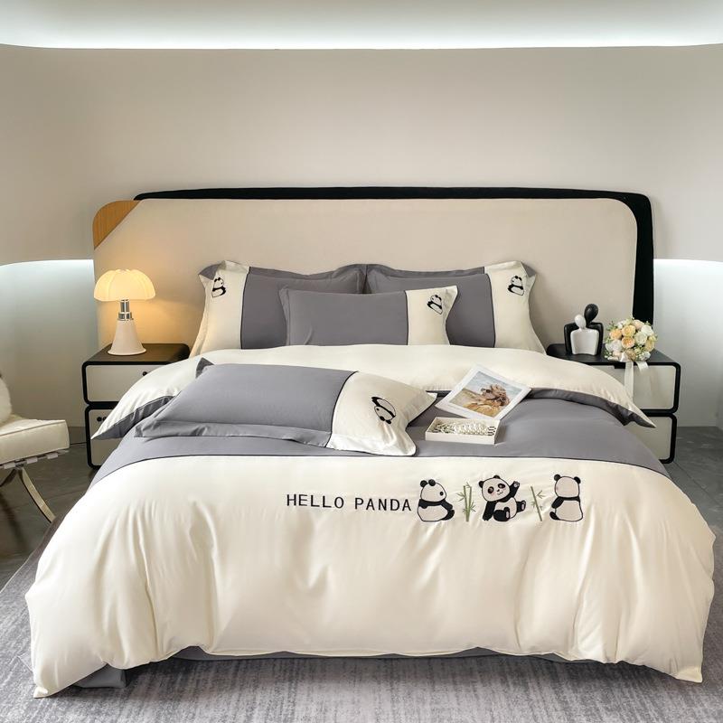 2025款秋冬加厚水四洗棉件UFD套温感磨毛国套盼盼刺绣四件实潮体